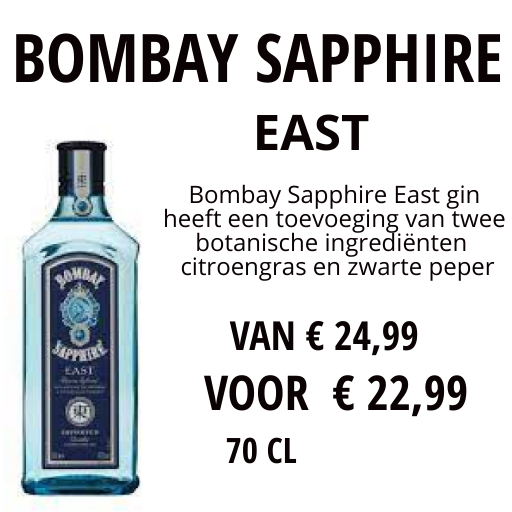 Bombay Saphire-east-gin-schaagen-www.likeurtjesrotterdam.nl